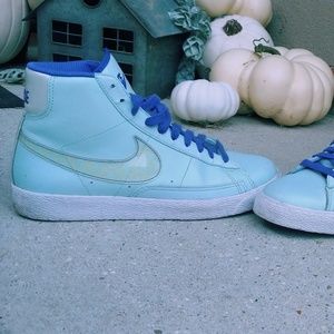 Iridescent Baby blue galaxy nikes
